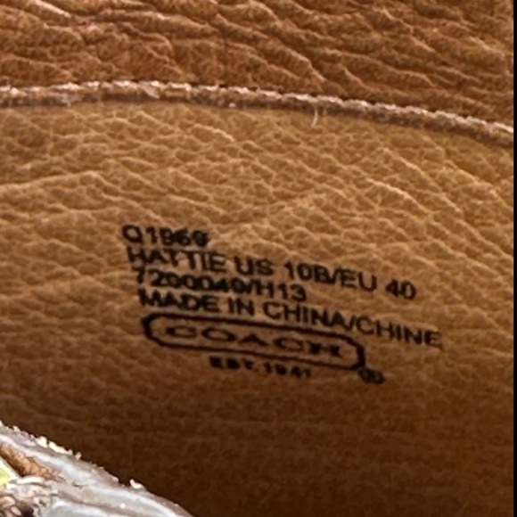 Coach Hattie Tan Boot (10.5) - Picture 5 of 6